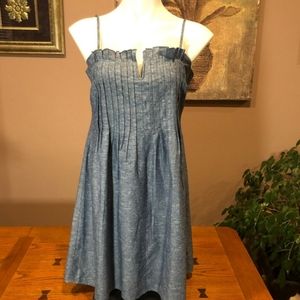 Madewell Spaghetti Strap Dress, Size 8, Blue